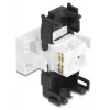 DeLOCK 90879 kaablisoo-muundur RJ45 LSA 180° Must Valge