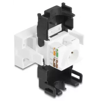 DeLOCK 90879 kaablisoo-muundur RJ45 LSA 180° Must Valge