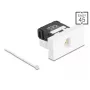 DeLOCK 90879 kaablisoo-muundur RJ45 LSA 180° Must Valge