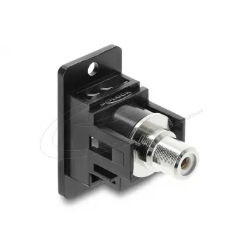Keystone moodul DELOCK 91112 — lame RCA-RCA, must/valge