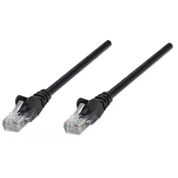 Intellinet võrguparanduskaabel, Cat5e, 20 m, must, CCA, U/UTP, PVC, RJ45, kullatud kontaktid, takistusteta, kaitsetutiga, eluaegne garantii