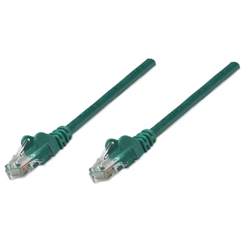 Intellinet võrgukaabel, Cat5e, 20m, roheline, CCA, U/UTP, PVC, RJ45, kullatud kontaktid, takistusvastane, kaitsmega, eluaegne garantii