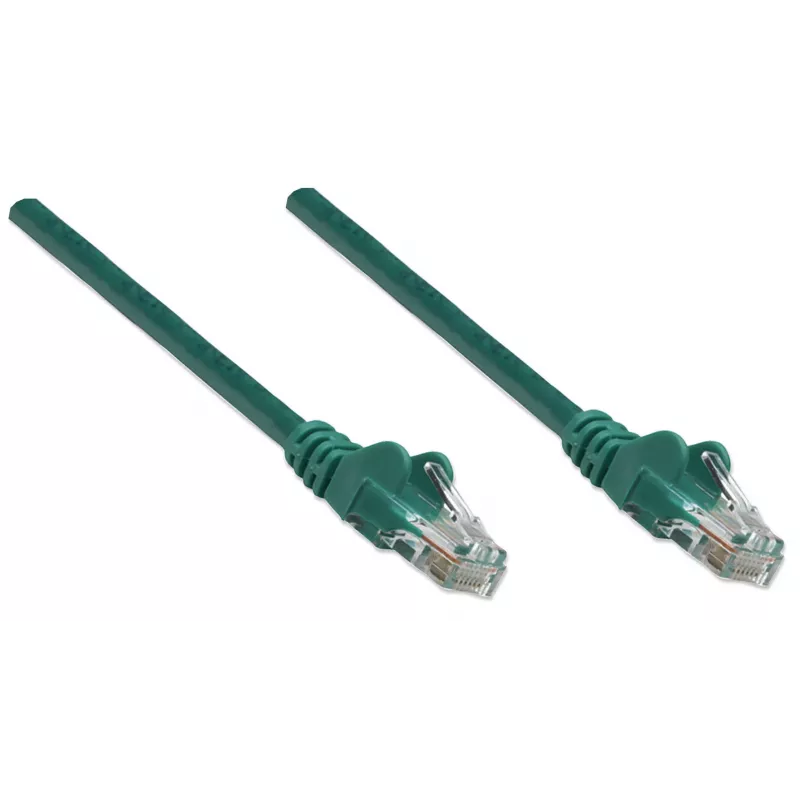 Intellinet võrgukaabel, Cat5e, 20m, roheline, CCA, U/UTP, PVC, RJ45, kullatud kontaktid, takistusvastane, kaitsmega, eluaegne garantii