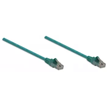 Intellineti võrguparanduskaabel, Cat6, 10 m, roheline, CCA, U/UTP, PVC, RJ45, kullatud kontaktidega, tõmbumiskindel, kaitsekummiga, eluaegne garantii