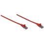 Intellinet võrguparanduskaabel, Cat6, 10 m, punane, CCA, U/UTP, PVC, RJ45, kullatud kontaktid, takerdumisvastane, kaitsetutiga, eluaegne garantii