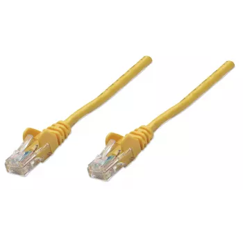 Intellinet Network patch-kaabel, Cat5e, 15m, kollane, CCA, U/UTP, PVC, RJ45, Gold Plated Contacts, Snagless, Booted, Lifetime Warranty