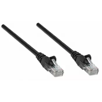 Intellinet võrguparanduskaabel, Cat5e, 15 m, must, CCA, U/UTP, PVC, RJ45, kullatud kontaktid, takerdumisvastane, kaitsemuhviga, eluaegne garantii