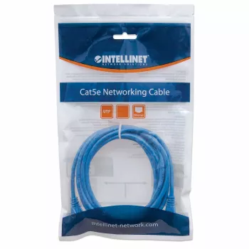 Intellinet Network patch-kaabel, Cat6, 7.5m, Blue, CCA, U/UTP, PVC, RJ45, Gold Plated Contacts, Snagless, Booted, Lifetime Warranty