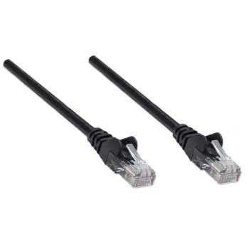 Intellineti võrguparanduskaabel, Cat6, 7,5 m, must, CCA, U/UTP, PVC, RJ45, kullatud kontaktidega, tõmbekindel kaitsmega, eluaegne garantii