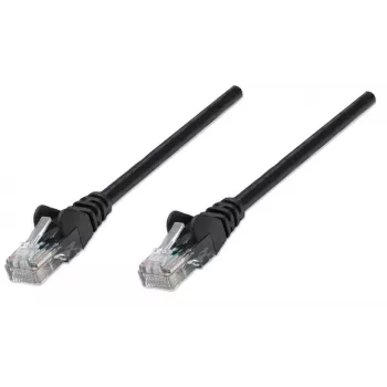 Intellinet võrgukaabel, Cat5e, 0,5 m, must, CCA, U/UTP, PVC, RJ45, kullatud kontaktid, haardumiskindel, kaitsva kattega, eluaegne garantii