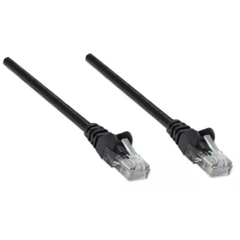 Intellinet võrgukaabel, Cat5e, 0,5 m, must, CCA, U/UTP, PVC, RJ45, kullatud kontaktid, haardumiskindel, kaitsva kattega, eluaegne garantii