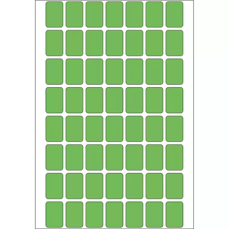 Mitmeotstarbelised kleebised HERMA 12x18 mm roheline paber matt käsitsi kirjutamiseks