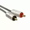 Hama 00080865 helikaabel 2 m 3.5 mm 2 × RCA Hõbedane