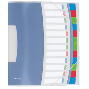 Esselte vaheleheraamat Vivida PP 12 vahelehega, sinine, mitmevärviline, polüvinüülkloriid (PVC), A4, 266 mm, 20 mm, 320 mm