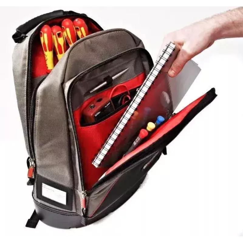 Seljakott C.K Tools MA2635 Must Hall Punane