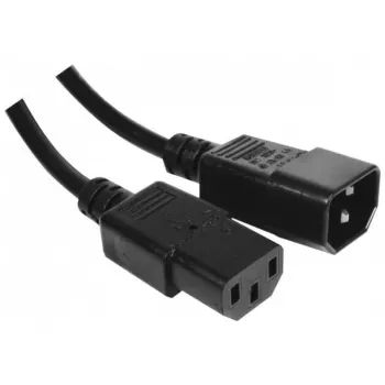 IEC pikenduskaabel, C14 pistik kuni C13 pesa, 0,5 m (808039)