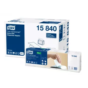 Pabersalvrätikud Tork 15840 valge 500 tk