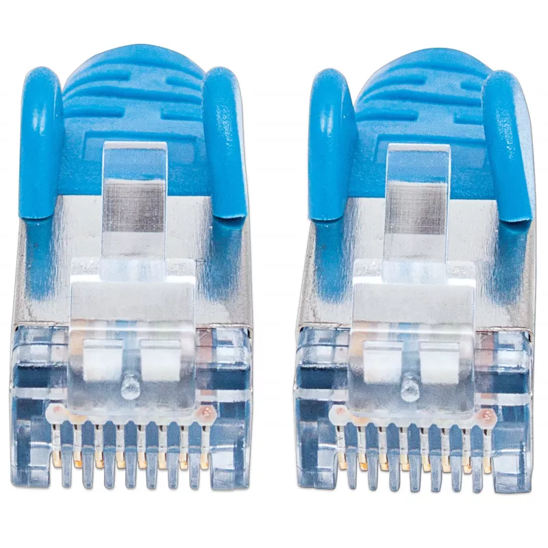 Intellinet võrgujuhtme patch-kaabel, Cat6, 7,5 m, sinine, vask, S/FTP, LSOH / LSZH, PVC, RJ45, kullatud kontaktid, takistustevaba, kaitstud, eluaegne garantii