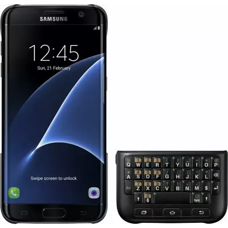 Kaitseümbris Samsung Galaxy S6 edge+ telefoni jaoks — must, 79,9 mm laiusele ja 12,6 mm paksusele
