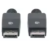 Manhattan DisplayPort 1.1 kaabel, 4K@60Hz, 10m, isane-isanele, riividega, täielikult varjestatud, must, eluaegne garantii