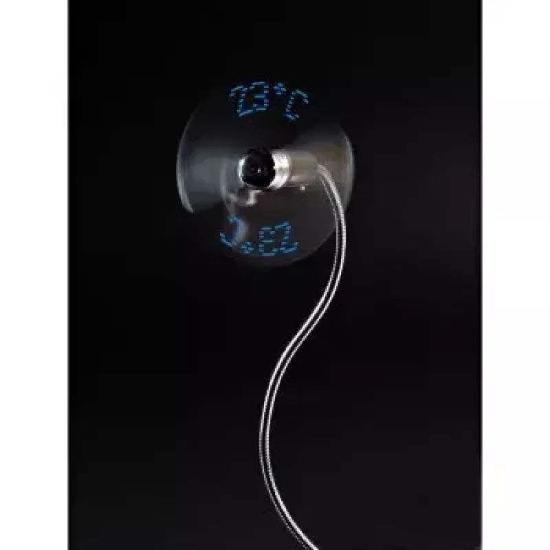 Hama 00012170 USB-ventilaator temperatuuriekraaniga, hõbedane