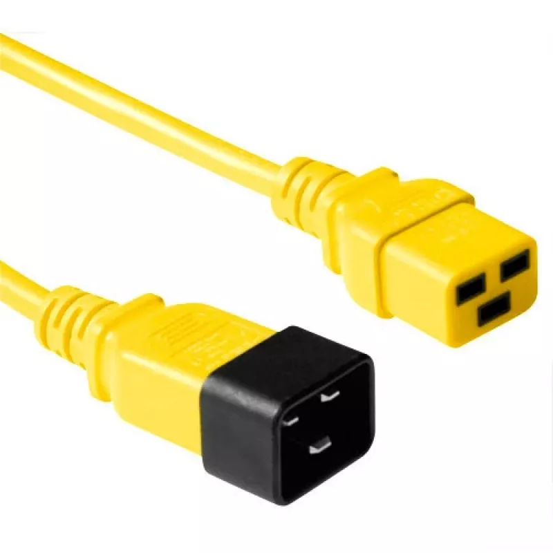 ACT Powercord C19 - C20 kollane 1,8 m