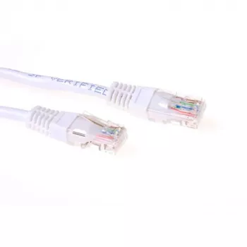 ACT valge 10 meetri U/UTP CAT5E patch-kaabel RJ45-pistikute
