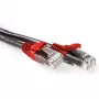 ACT Must 2-meetrine U/UTP CAT6A ristpatchkaabel RJ45-pistikutega