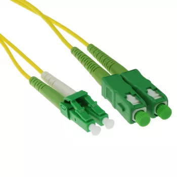 ACT 5 meetrit LSZH Singlemode 9/125 OS2 fiiberpatchkaabel dupleks LC/APC8 ja SC/APC8 konnektoritega