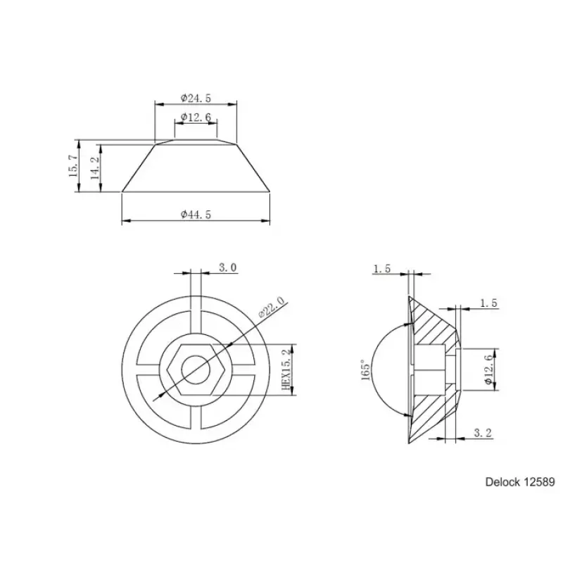 Antennijalg DeLOCK 12589