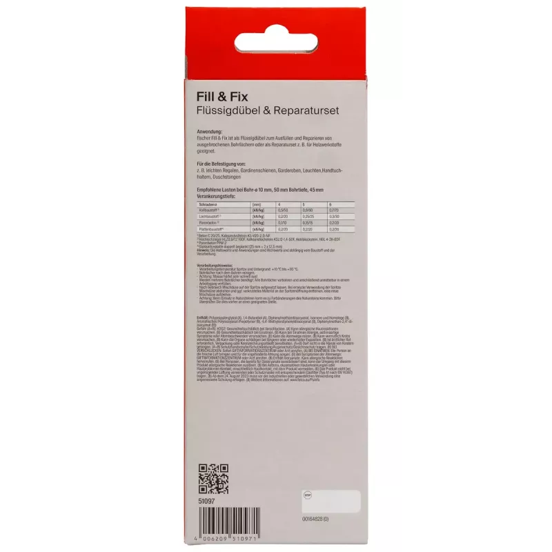 FISCHER kruviankur 51097 — üheosaline seinapistik kindlaks kinnitamiseks