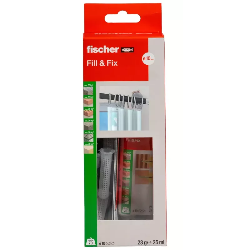 FISCHER kruviankur 51097 — üheosaline seinapistik kindlaks kinnitamiseks