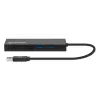 Manhattan USB-A dokk/jaotur, pordid (x5): Ethernet, HDMI, USB-A (x2) ja VGA, Micro-USB toitesisend (valikuline, ainult siis, kui on vaja lisavoolu. Pole vajalik kahe monitori funktsionaalsuse jaoks. Kaabel ei kuulu komplekti), alumiinium, must, kolmeaastane garantii