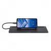 Manhattan USB-C dokk/jaotur kaardilugeja ja MST-ga, pordid (x9): Audio 3.5 mm, DisplayPort, Ethernet, HDMI, USB-A (x3), USB-C ja VGA, toiteedastusega (100 W) USB-C porti (märkus: vajalik USB-C seinakruvilaadija ja USB-C-kaabel), kõiki porte saab kasutada korraga