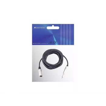 Helikaabel Omnitronic 3022519D 10 m XLR 3-kontaktiline 6,35 mm must