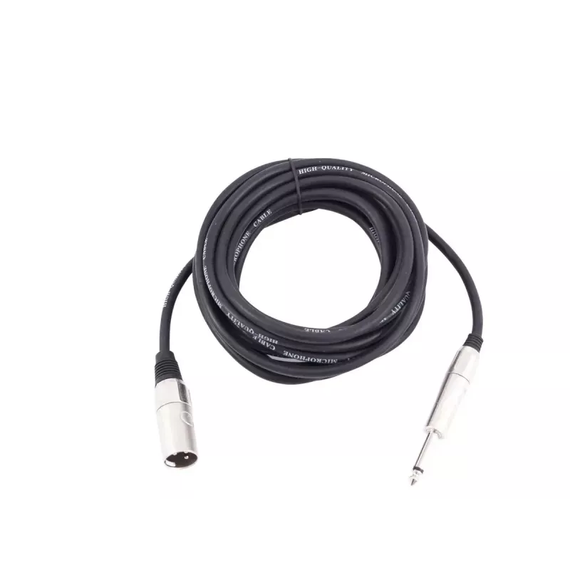 Helikaabel Omnitronic 3022519D 10 m XLR 3-kontaktiline 6,35 mm must
