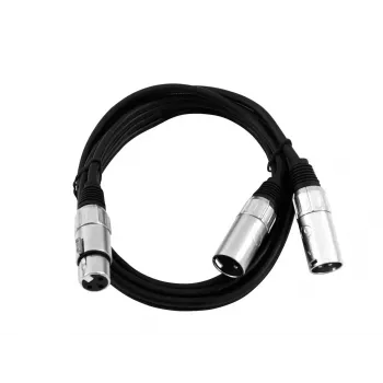 Audio kaabel XLR (3-kontaktiline) 2 x XLR (3-kontaktiline) Must Omnitronic 30225204