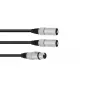 Audio kaabel XLR (3-kontaktiline) 2 x XLR (3-kontaktiline) Must Omnitronic 30225204