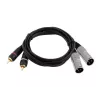 Helikaabel Omnitronic 3022522D 3 m 2 x XLR 2 x RCA Must