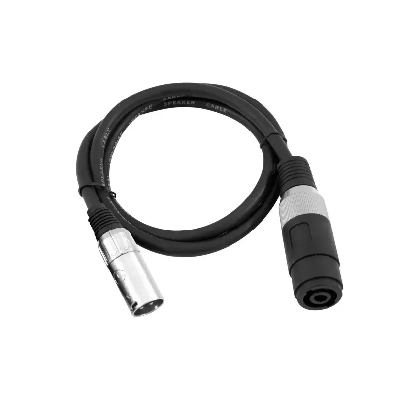 Omnitronic 30225590 helikaabel Speakon XLR 1m must