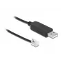 DeLOCK 66738 USB-RS-232 RJ10 adapterkaabel Meade Autostarile