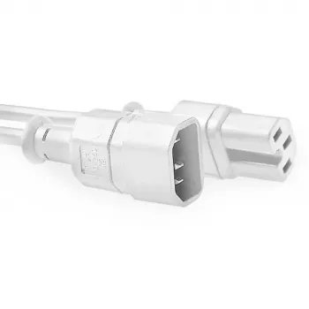 ACT toitejuhe C14 - C15 valge 2 m