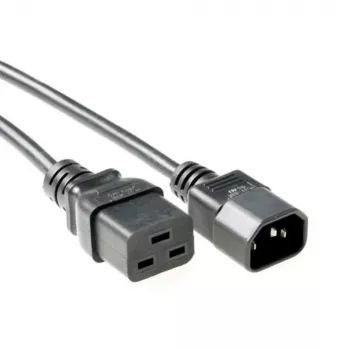 Toitejuhe C14 - C19 must 0,5 m ACT Powercord AK5438