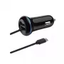 Mobiilseadme laadija 2GO 797170 universaalne must sigaretisüütaja Auto 12/24 V USB 1,4 m