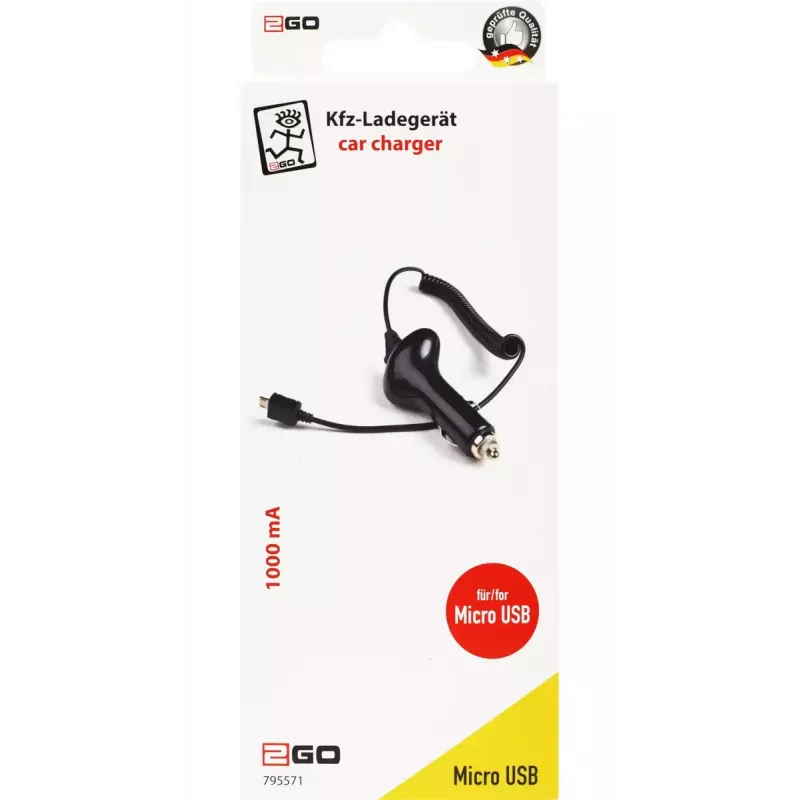 Mobiilseadme laadija 2GO 795571 Universal Must Sigaretisüütaja Auto 12/24V