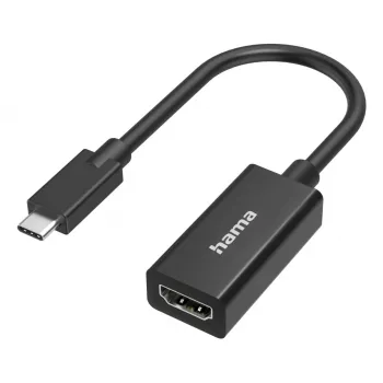 Video adapter HAMA USB-C to HDMI Ultra‑HD 4K (mudel 00300087) — passiivne video/audio ühendus
