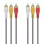 Hama 00305014 audio kaabel 3 m 3 x RCA must
