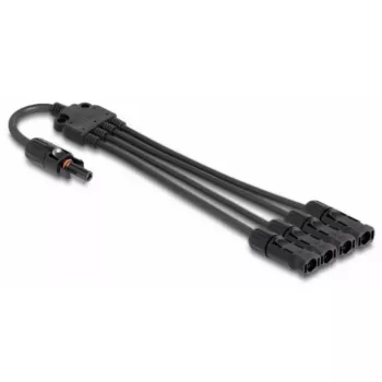 Kaablijagaja DeLOCK DL4 päikesepatarei jaoturkaabel 1 x emane kuni 4 x isane 50 cm must