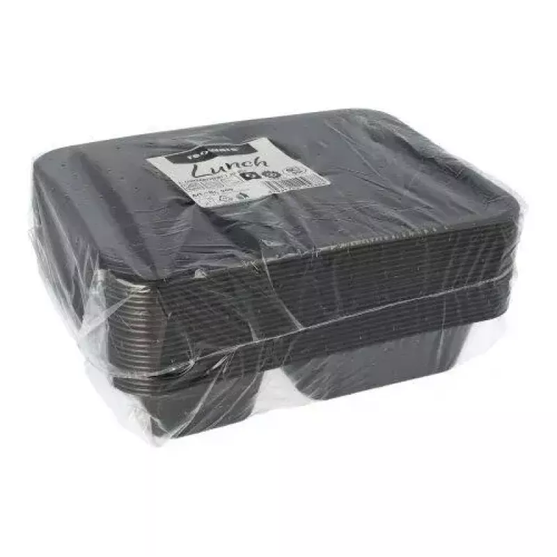 Ühekordne toidu säilitusnõu Papstar 96553 polüpropüleen must 227x178x45mm
