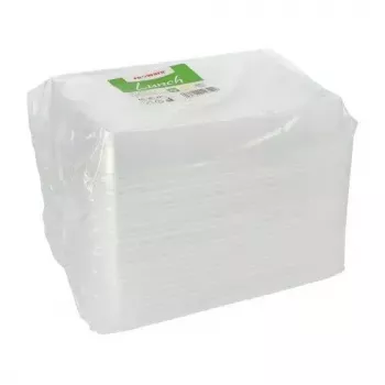 Papstar 96555 ühekordne toidu säilitamise konteiner Läbipaistev PET 234x187x20mm